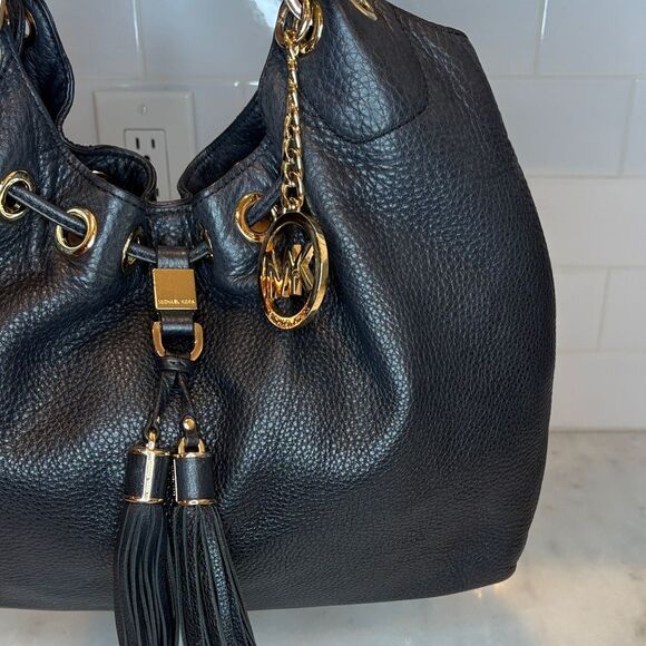 Michael Kors Purse Leather Handbag Camden Large Pebbled Hobo Pocketbook Bag - Picture 4 of 16